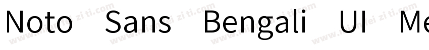 Noto Sans Bengali UI Medium字体转换